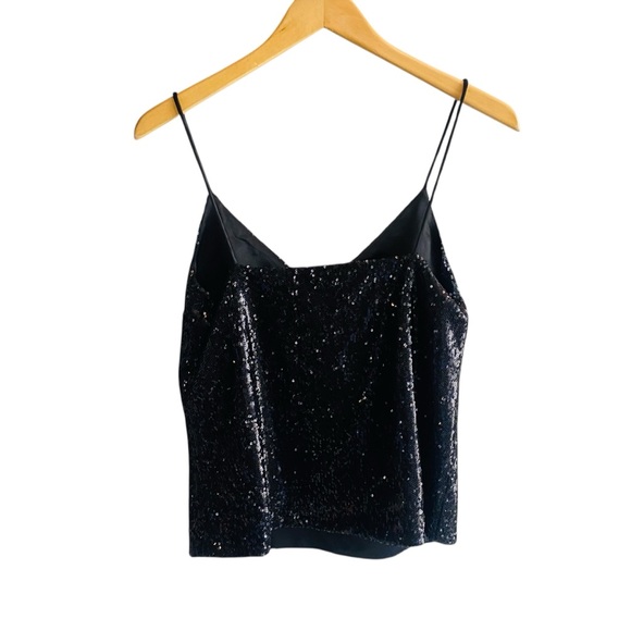 DAVID LERNER CHRISSY Sequin Cami camisole V-NECK - Picture 8 of 11